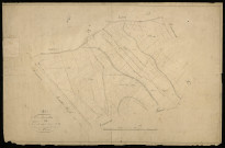 Plan du cadastre napoléonien - Courcelette : Vallée de Lesart (Le) ; Thulloye (La), A