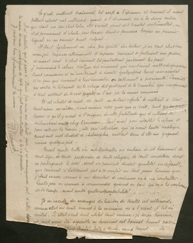 Témoignage de Pirouard et correspondance avec Jacques Péricard