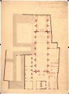 Chapelle du couvent des clarisses : plan masse dressé par l'architecte Victor Delefortrie