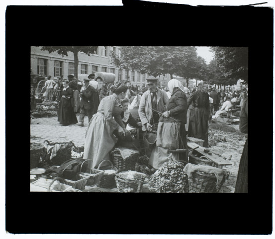 Amiens - marché aux légumes - 1905