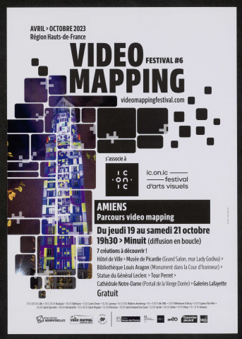 Affiche du Festival #6 VIDEO MAPPING à Amiens
