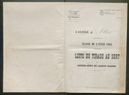 Tirage au sort (arrondissement de Péronne) de l'année 1864