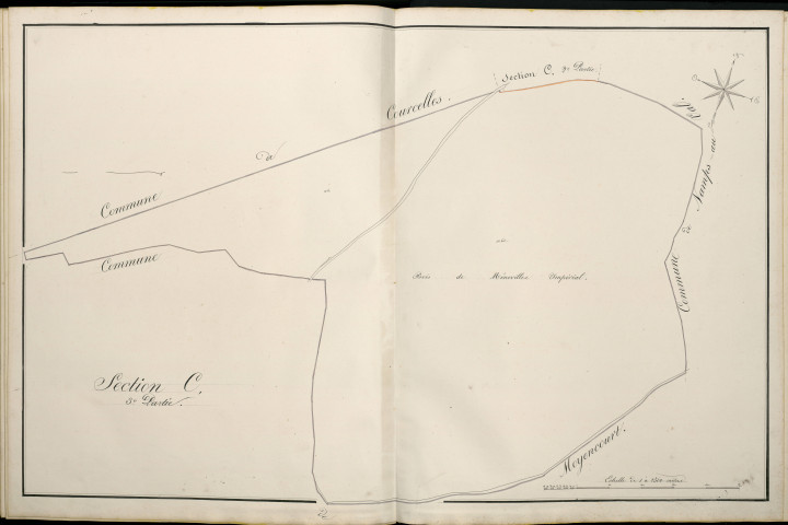 Plan du cadastre napoléonien - Atlas cantonal - Quevauvillers : C3