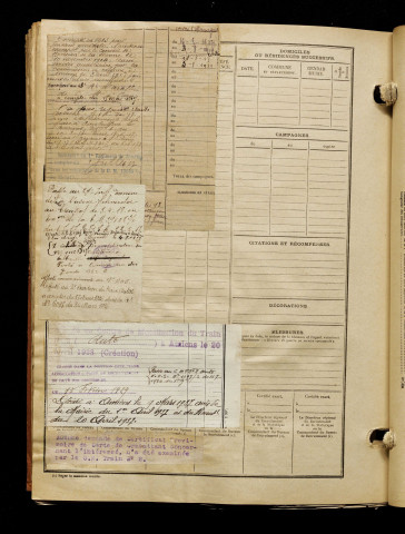 Desmedt, Lucien, né le 04 janvier 1892 à Amiens (Somme), classe 1912, matricule n° 1353, Bureau de recrutement d'Amiens