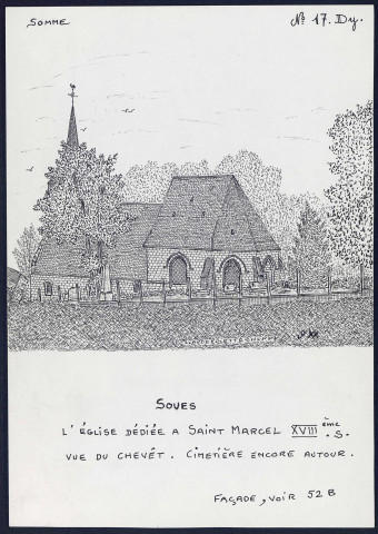 Soues : église dédiée à Saint-Marcel - (Reproduction interdite sans autorisation - © Claude Piette)