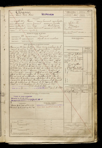 Cloarec, Louis Pierre Marie, né le 10 octobre 1897 à Pleuven (Finistère), classe 1917, matricule n° 146, Bureau de recrutement de Péronne