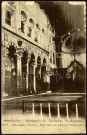 Carte postale intitulée "Salonique (Grèce). intérieur de l'église St-Démètre". Correspondance d'un certain Léon [Be]sson à sa femme Marie