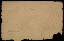 Plan du cadastre napoléonien - Courcelles-sous-Moyencourt (Courcelles) : Fraipuits (Le) ; Chef-lieu (Le), A1