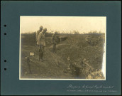 Dompierre (Somme). Le général Fayolle inspectant les orgnaisations défensives conquises aux allemands