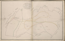 Plan du cadastre napoléonien - Atlas cantonal - Eclusier-Vaux (Eclusier Vaux) : tableau d'assemblage