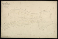 Plan du cadastre napoléonien - Hornoy-le-Bourg (Hallivillers-Lincheux) : Chemin de la Corbière (Le), D1
