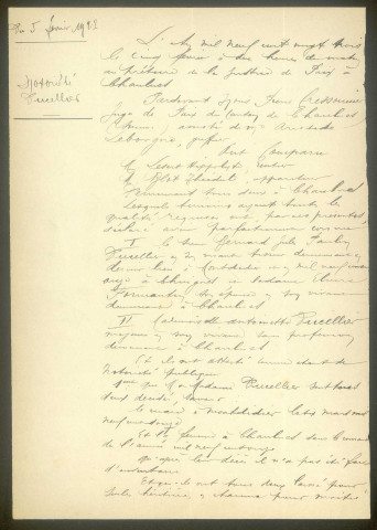 Chaulnes. Demande d'indemnisation des dommages de guerre : dossier Ducellier Mireille