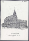 Erquinvillers (Oise) : église XIXe - (Reproduction interdite sans autorisation - © Claude Piette)
