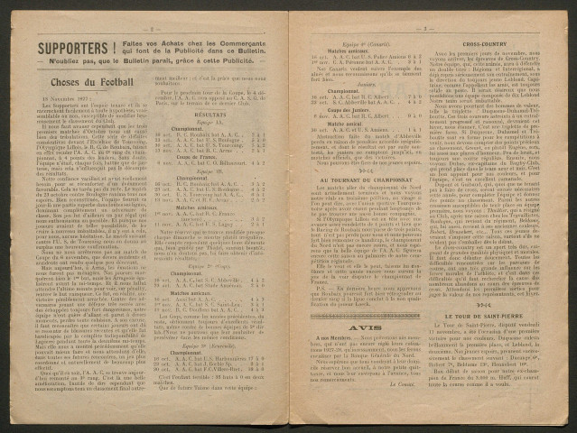 Bulletin mensuel de l'amicale des supporters de l'Amiens Athlétic Club, numéro 4