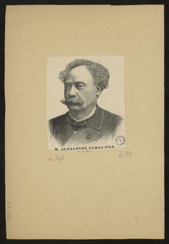 Portrait Alexandre Dumas fils
