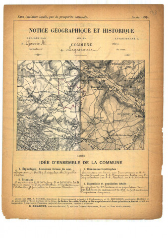 Ligescourt : notice historique et géographique sur la commune