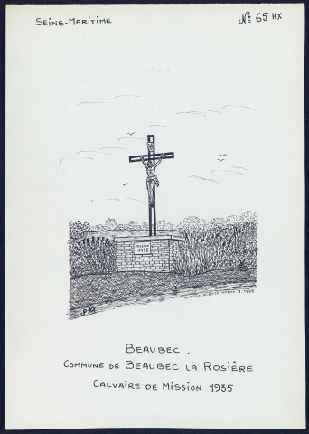Beaubec (commune de Beaubec-la-Rosière) : calvaire de mission - (Reproduction interdite sans autorisation - © Claude Piette)