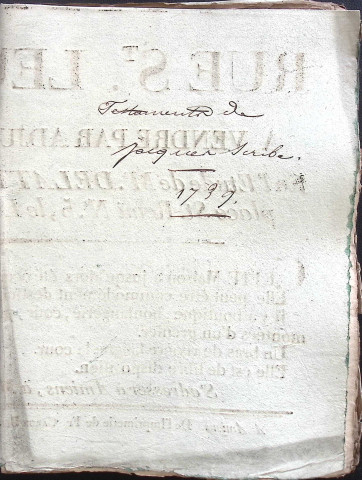 Etude de Me Jacques Scribe à Amiens (étude n°6). Minutes de l'année 1739