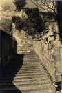 Détail d'un escalier du château de Picquigny