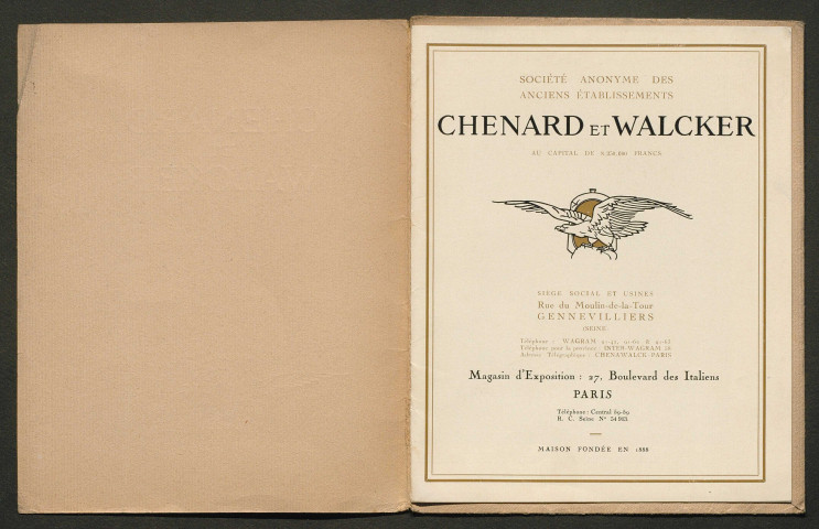 Publicités automobiles : Chenard et Walcker