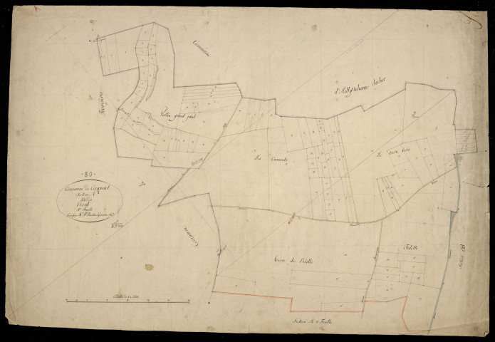 Plan du cadastre napoléonien - Cocquerelle : Nord (Le), A1