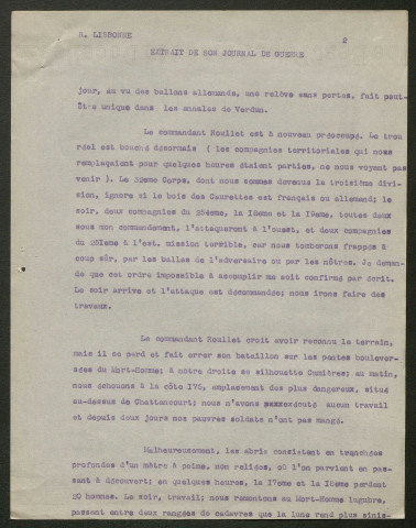 Témoignage de Lisbonne, René (Capitaine) et correspondance avec Jacques Péricard