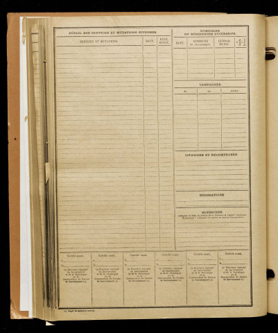 Dauchet, André, né le 19 avril 1893 à Amiens (Somme), classe 1913, matricule n° 872, Bureau de recrutement d'Amiens