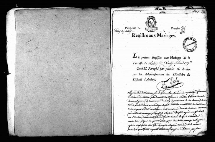 Tilloy-lès-Conty : naissances, mariages, décès