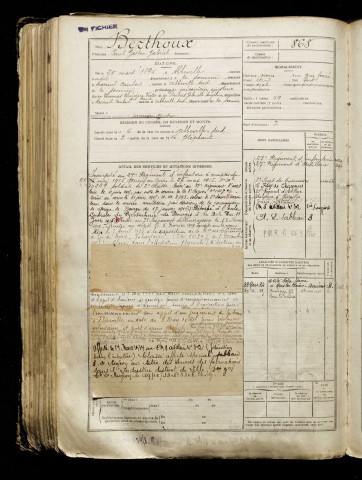 Berthoux, Paul Gaston Gabriel, né le 20 mars 1896 à Abbeville (Somme), classe 1916, matricule n° 868, Bureau de recrutement d'Abbeville