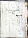 Etude de Me Jacques Scribe à Amiens (étude n°6). Minutes de l'année 1738