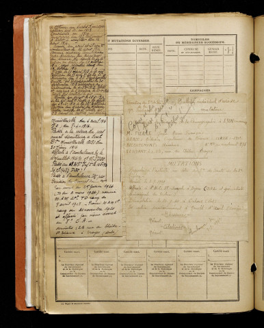 Pierre, Jean Marie François, né le 24 mai 1892 à Aïn Sefra (Algérie), classe 1912, matricule n° 875, Bureau de recrutement d'Amiens