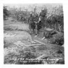 Verdun 1916. Tirailleurs blessés arrivant au château d'Esnes