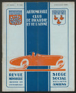 Automobile-club de Picardie et de l'Aisne. Revue mensuelle, 180, juillet-août 1926
