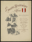 Société académique de l'Oise. Dîner du cinquantenaire 12 octobre 1897