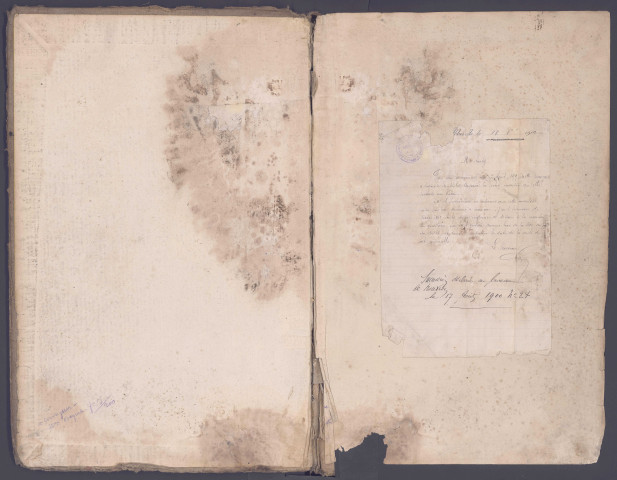 Table des successions et absences du bureau de Nouvion