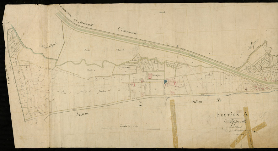 Plan du cadastre napoléonien - Eppeville : Village (Le), A
