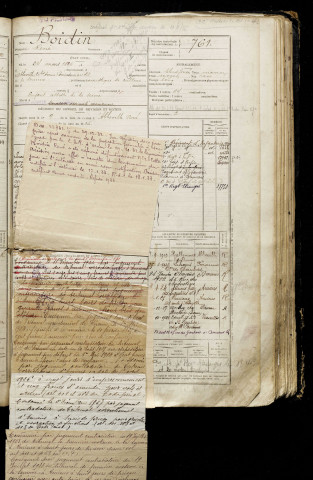 Boidin, René, né le 24 mars 1896, classe 1916, matricule n° 761, Bureau de recrutement d'Abbeville