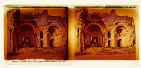Albert (Somme). Ruines de la basilique après déblai