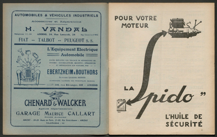 L'Automobile au Pays Picard. Revue mensuelle de l'Automobile-Club de Picardie et de l'Aisne, 188, mai 1927