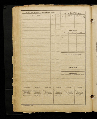 Inconnu, classe 1916, matricule n° 1546, Bureau de recrutement d'Amiens