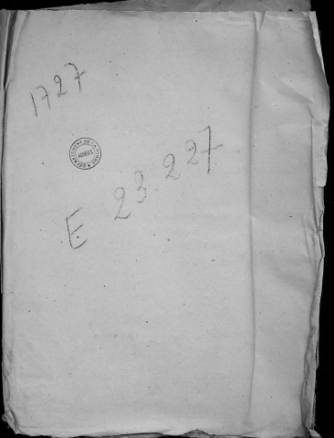 Etude de Me Adrien Dehen à Amiens (étude n°24). Minutes de l'année 1727