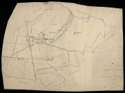 Plan du cadastre napoléonien - Estrees-sur-Noye (Estrées) : tableau d'assemblage