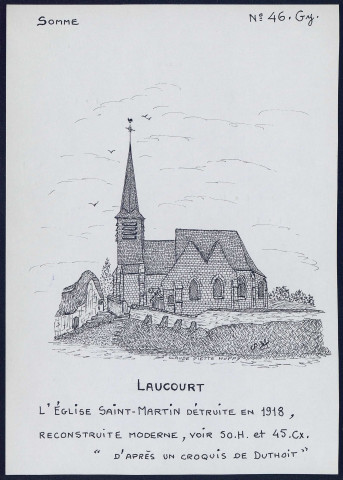 Laucourt : église Saint-Martin - (Reproduction interdite sans autorisation - © Claude Piette)