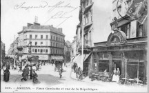 Place Gambetta et rue de la République