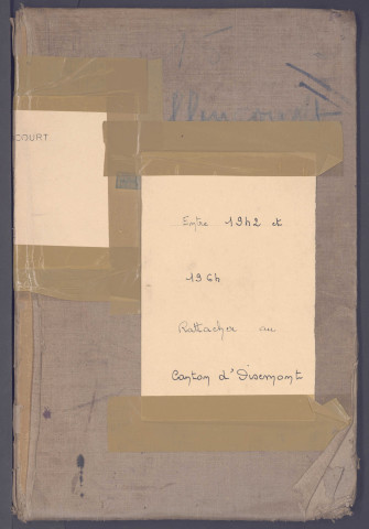 Table des successions et absences du bureau de Hallencourt