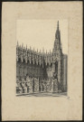 Fragment des stalles en bois du choeur de la Cathédrale d'Amiens