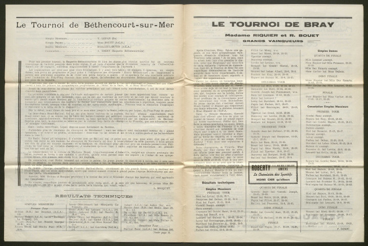 Picardie Ping-Pong. Bulletin mensuel de l'Alfred-Club Abbevillois, numéro 6 - 1ère année