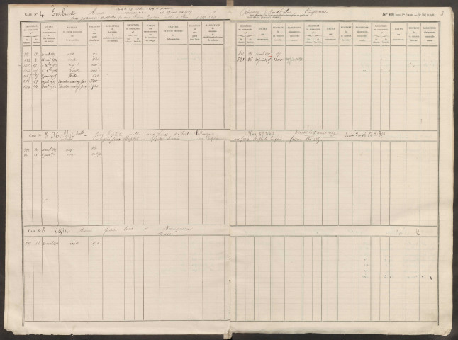 Répertoire des formalités hypothécaires, du 19/04/1899 au 09/10/1899, registre n° 171 (Conservation des hypothèques de Doullens)