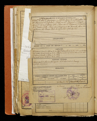 Facquet, Louis Irénée, né le 28 juin 1897 à Fourcigny (Somme), classe 1917, matricule n° 77, Bureau de recrutement d'Amiens