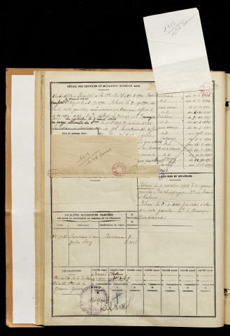 Adam, Maurice Auguste, né le 25 novembre 1893 à Toulouse (Haute-Garonne), classe 1913, matricule n° 1036, Bureau de recrutement d'Amiens